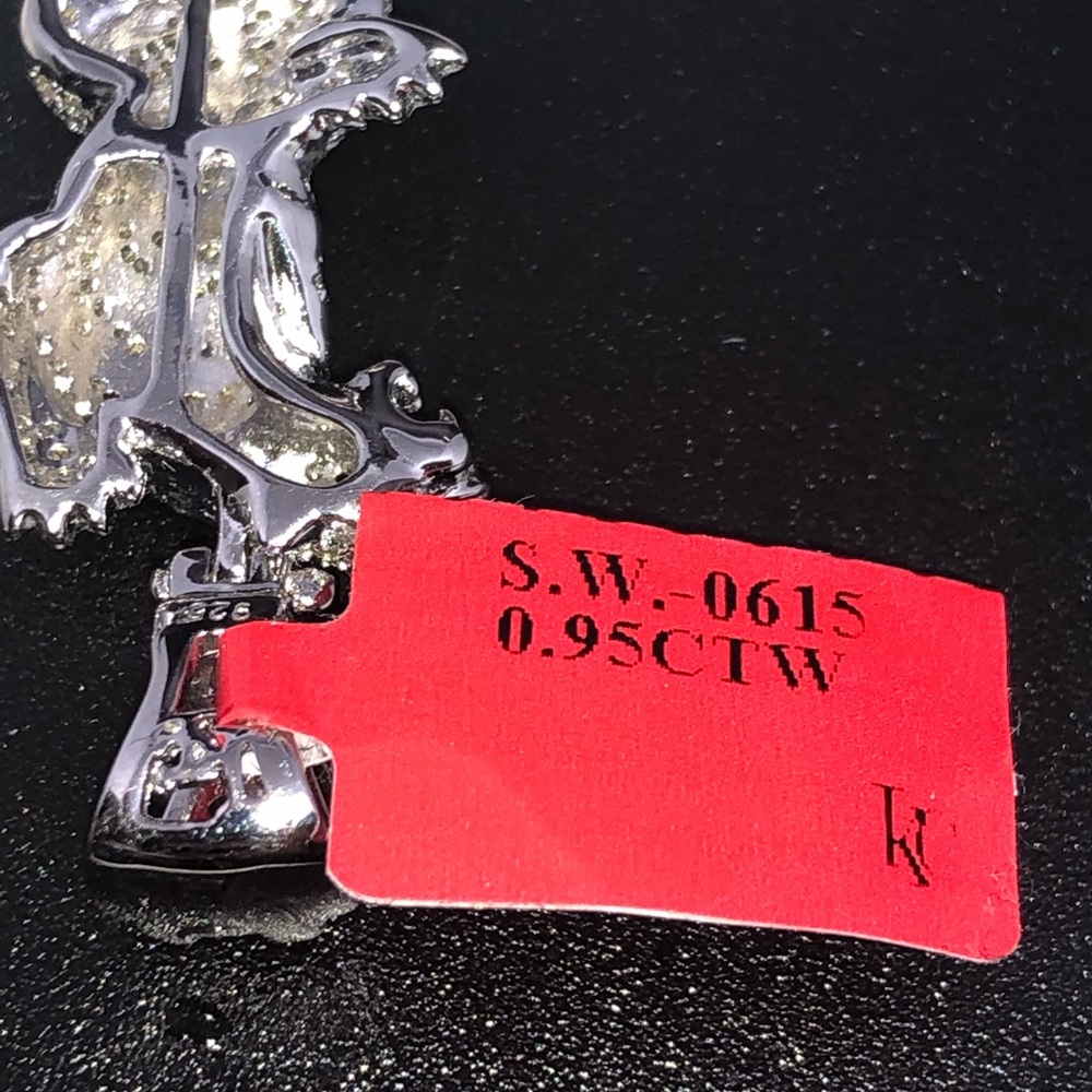 Mesmerizing REAL DIAMOND Custom tiger pendant WOW! - Picture 7 of 15